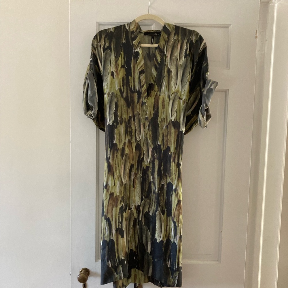 Isabel Marant silk feather dress size 2